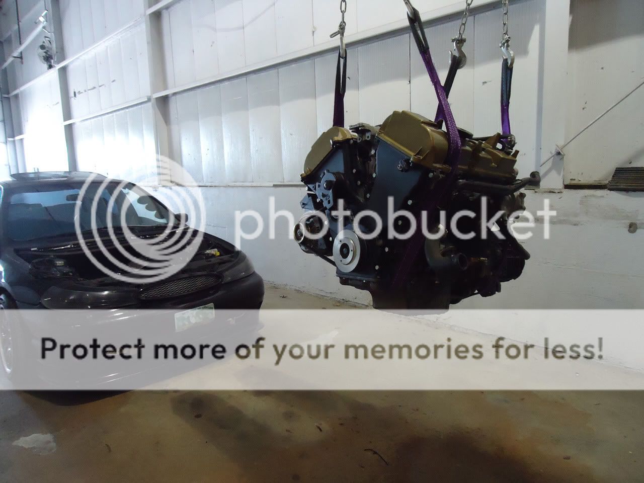 Engine lift support bar HARBOR FREIGHT where to hook chains on engine